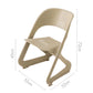 Barstool Now Dining Chairs Office Cafe Lounge Seat Stackable Plastic Leisure Chairs Beige - Set of 4