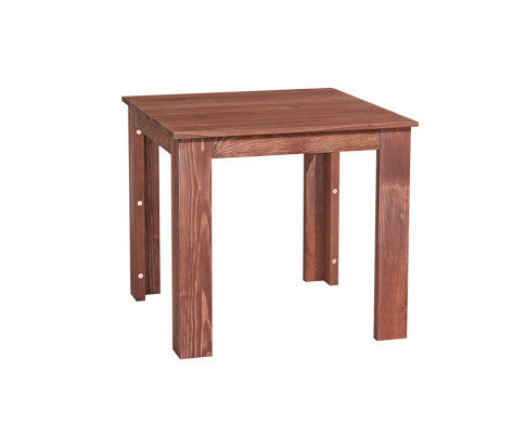 Side Table Wooden Desk Outdoor Furniture Camping Garden Brown