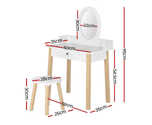 Makeup Dressing Table Chair Set for kids