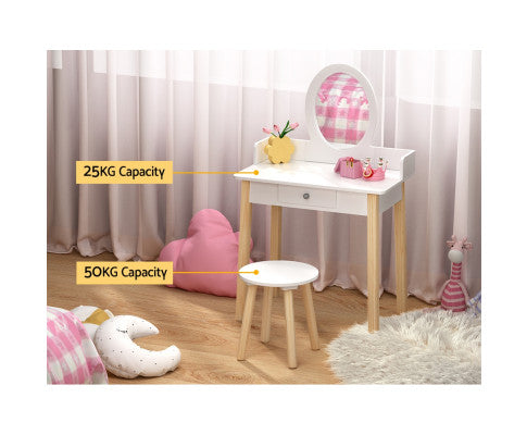 Makeup Dressing Table Chair Set for kids