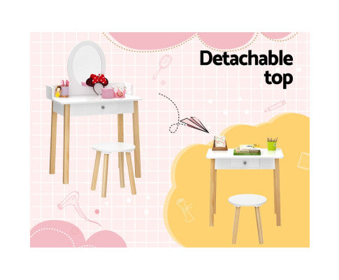 Makeup Dressing Table Chair Set for kids