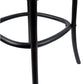 Aster Crossback Bar Stools: Dining Chair with Solid Birch Timber and Rattan Seat in Stylish Black - Bar Stools Now