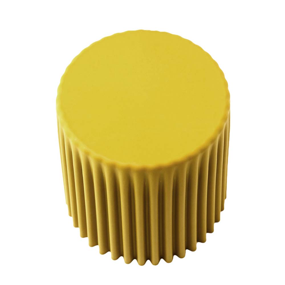 Barstool Now Cupcake Stool Plastic Stacking Bar Stools Dining Chairs Kitchen Yellow - Set of 2