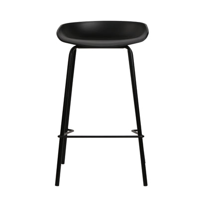 Barstool Now Metal Bar Stools - Black - Set of 4