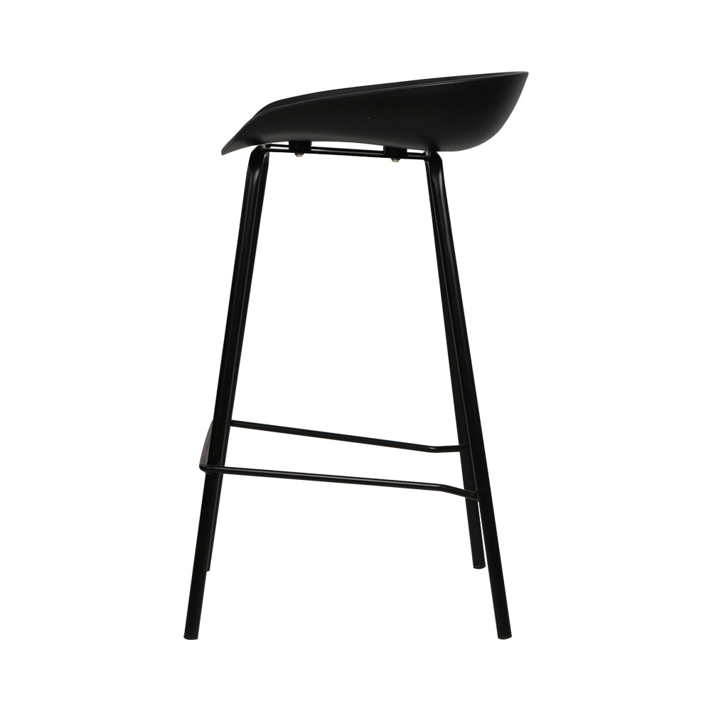 Barstool Now Metal Bar Stools - Black - Set of 4