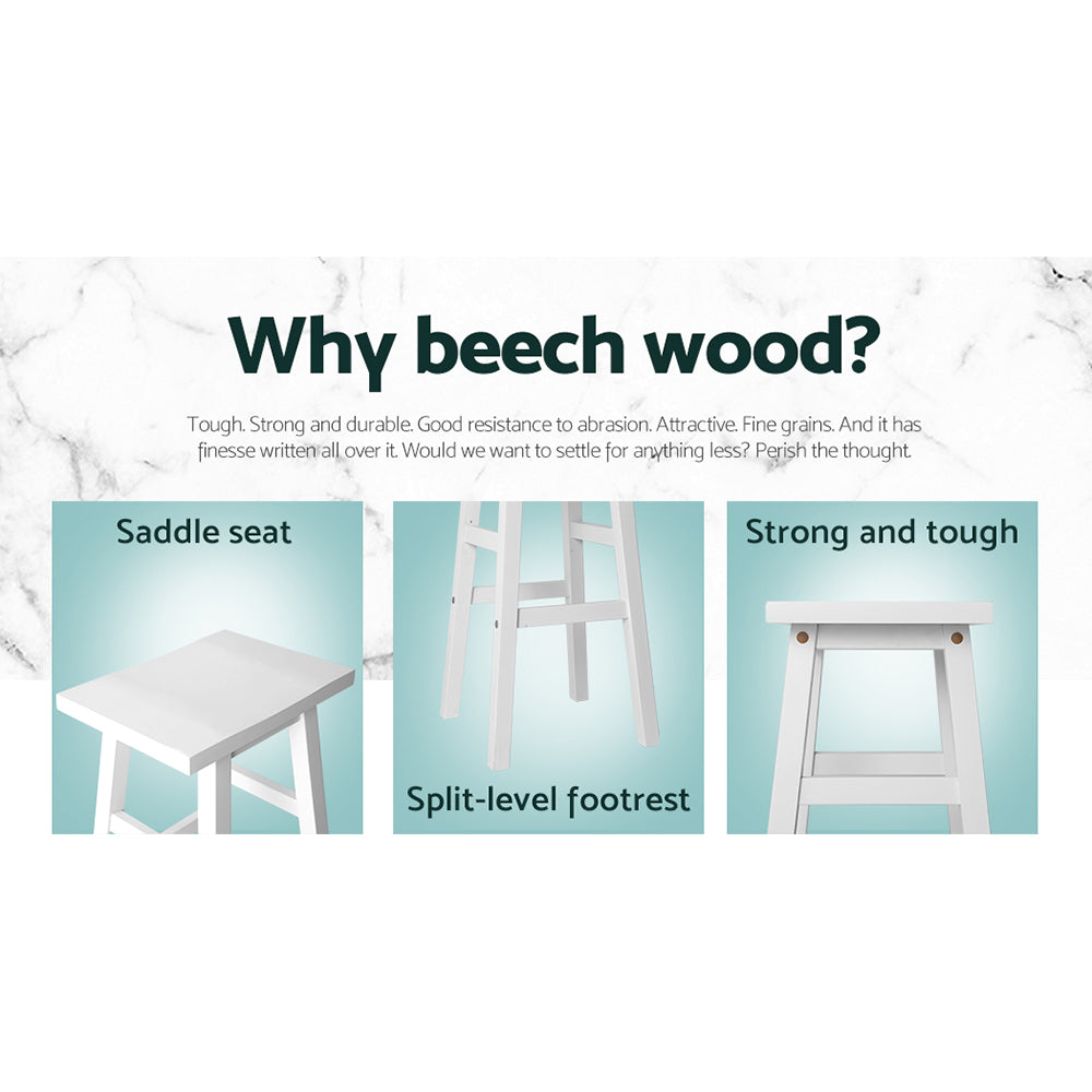 "Fine Quality Solid Beech Wood Bar Stools for Stylish and Comfortable Living Space Decor"