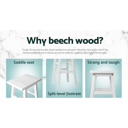 "Fine Quality Solid Beech Wood Bar Stools for Stylish and Comfortable Living Space Decor"