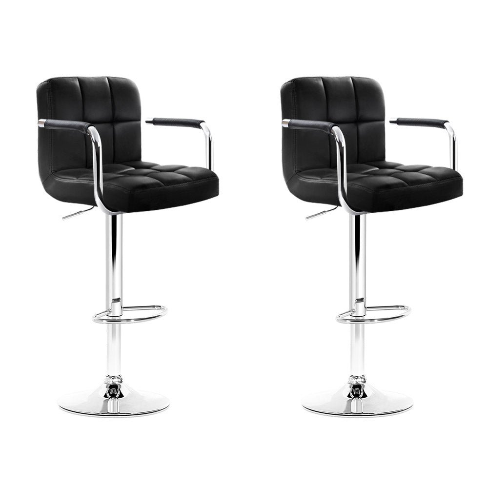 Artiss Set of 2 Bar Stools "Upgrade Your Kitchen and Dining Area with Modern and Comfortable Faux Leather Bar Stools"