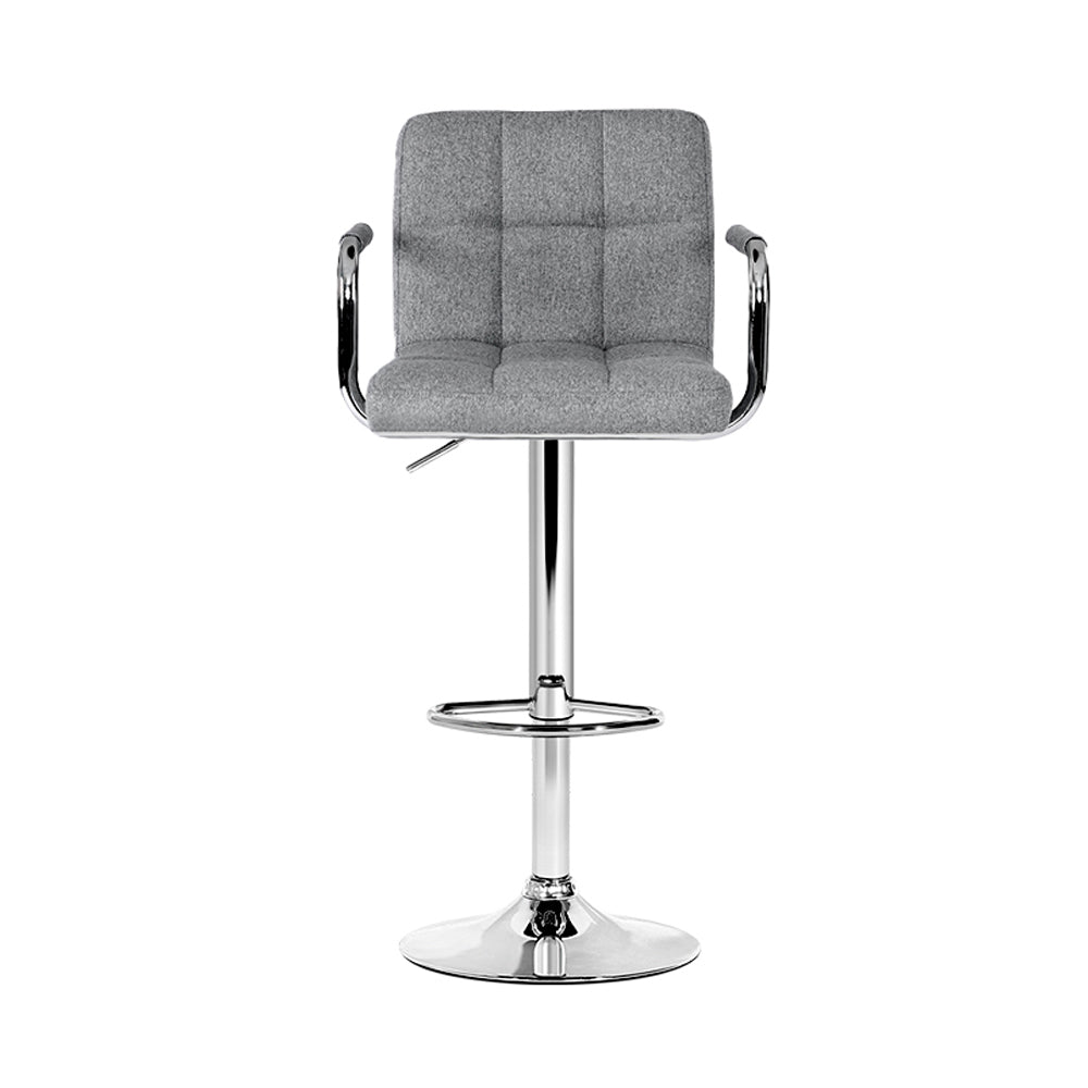 Artiss Set of 2 Bar Stools "Modern PU Leather Bar Stool with Comfortable Seating and Adjustable Gas Lift Lever"