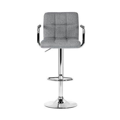 Artiss Set of 2 Bar Stools "Modern PU Leather Bar Stool with Comfortable Seating and Adjustable Gas Lift Lever"