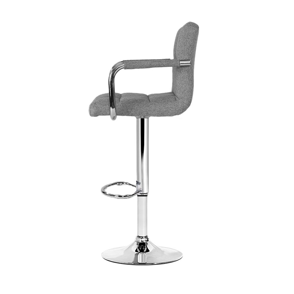 Artiss Set of 2 Bar Stools "Modern PU Leather Bar Stool with Comfortable Seating and Adjustable Gas Lift Lever"