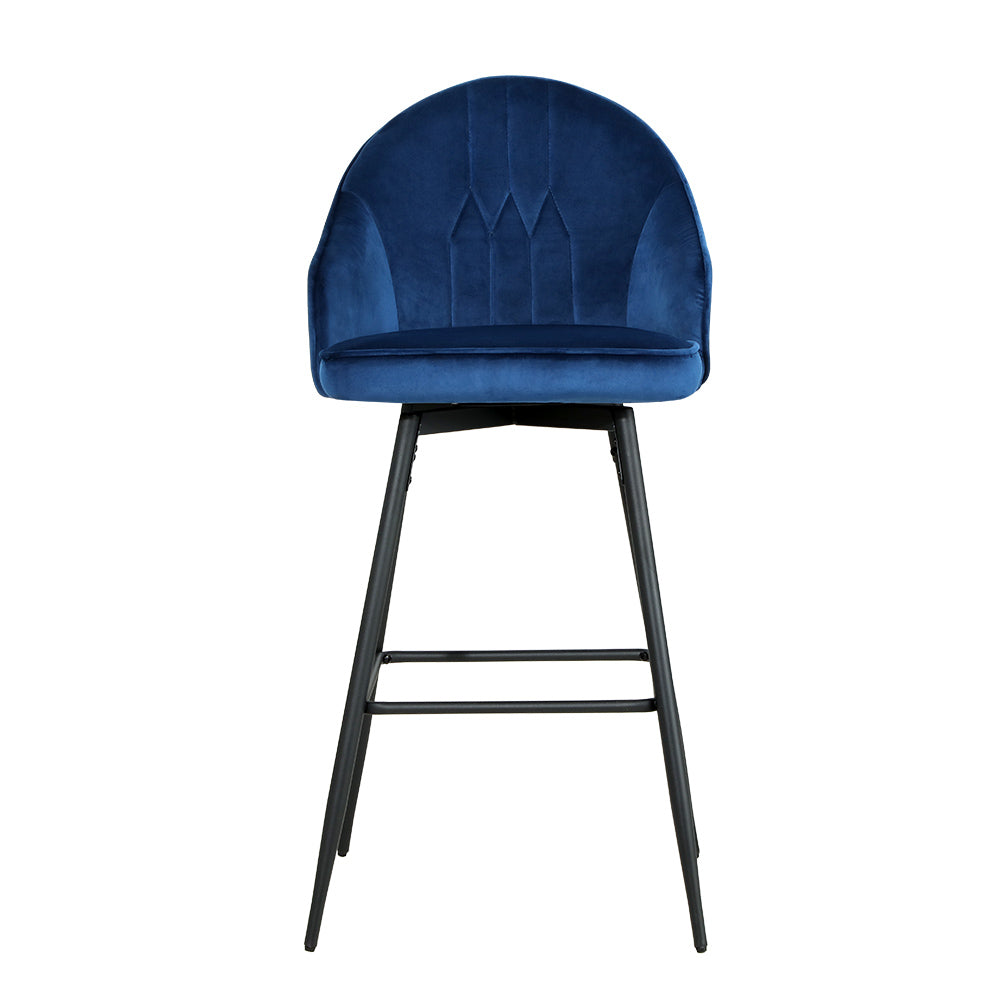 "Upgrade Your Home Bar or Living Space with Stylish and Comfortable Black Bar Stools Featuring Anti-Slip Design, Steel Footrest, and Fine Quality PU Leather"