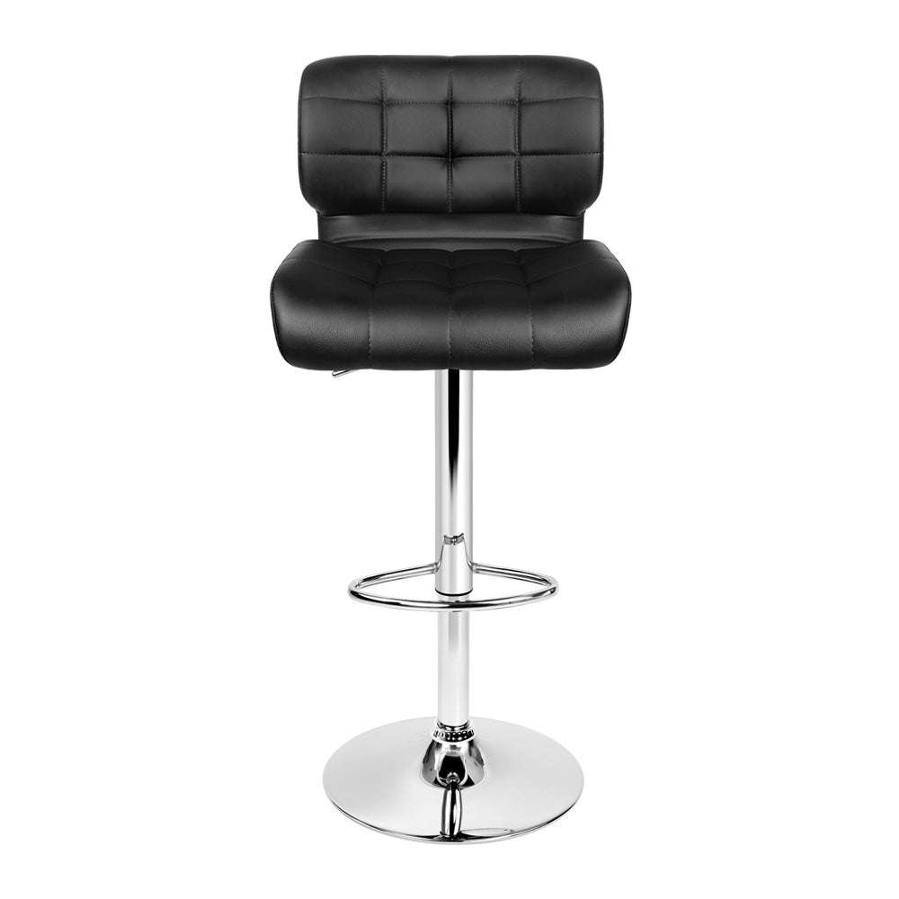  With a beautiful chrome gas lift lever and quality chrome base, this bar stool is perfect for any modern decor. 