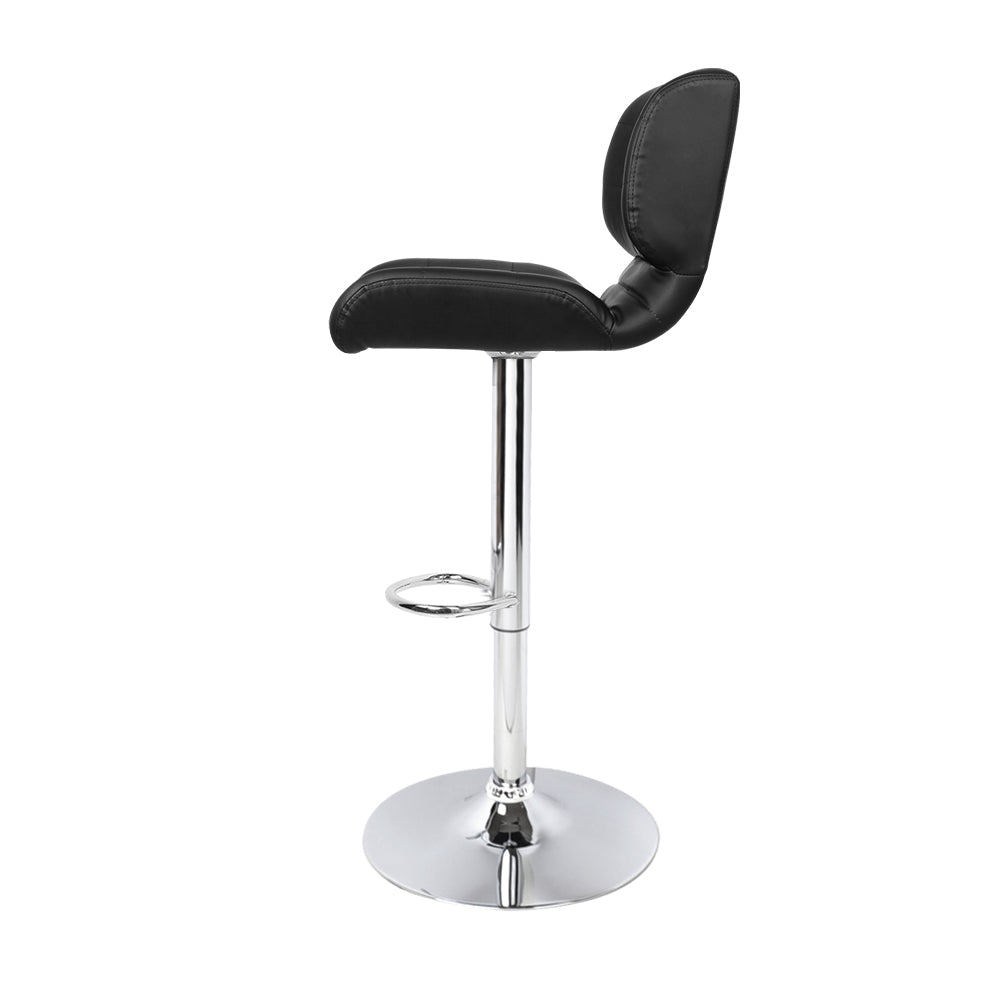  With a beautiful chrome gas lift lever and quality chrome base, this bar stool is perfect for any modern decor. 