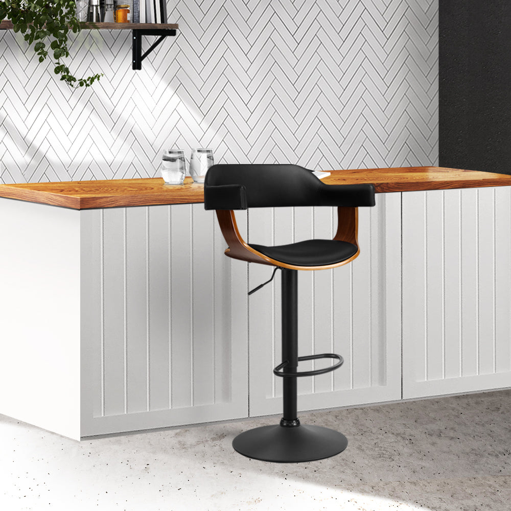 Rotatable Heavy-Duty PU Leather Barstools and Chairs for Kitchen by Artiss