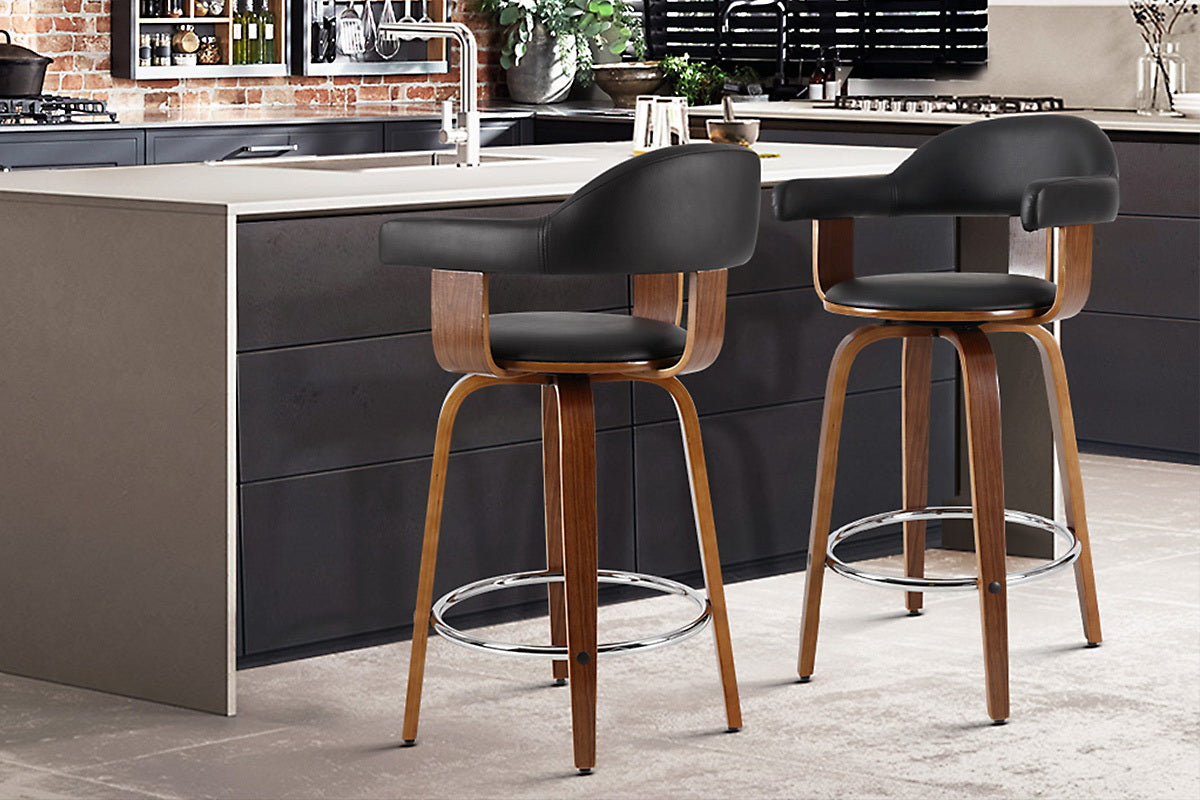 "Upgrade Your Home Bar or Living Space with Artiss Velvet Chair and Swivel Bar Stools Set for Unmatched Comfort and Style"