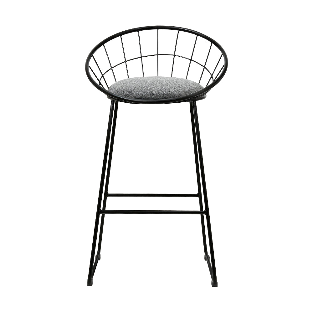 Modern Style and Comfort in Every Seating: Artiss Camden Bar Stools with Heavy-Duty Metal Frame and Fine Quality Faux-Linen Upholstery