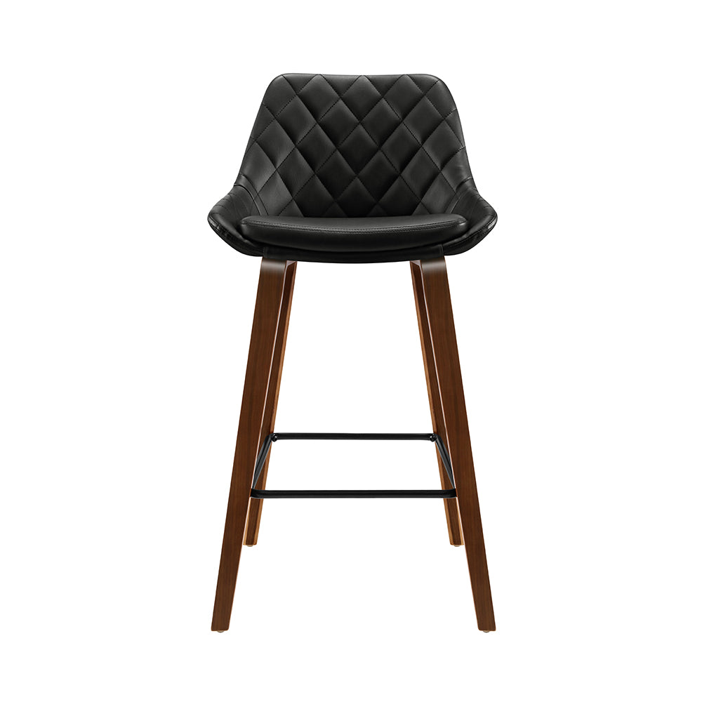 Elevate Your Home Bar or kitchen with Brentwood PU Leather Diamond Pleat Bar Stools | stylish, Comfortable, and Easy to Assemble