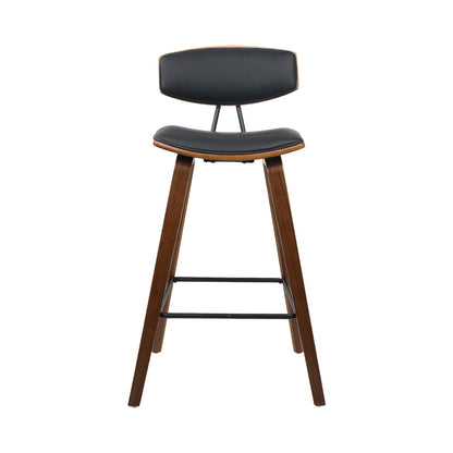 "Elevate Your Space with the Artistic Blend of Wood, Metal, and Fabric in Our Bentwood Bar Stool" Upgrade Your Living Space with Modern and Comfortable Bar Stools