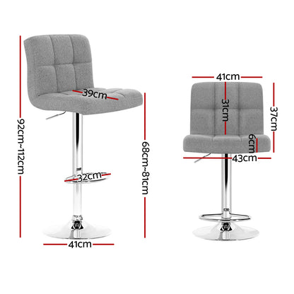 Fabric Swivel Bar Stools