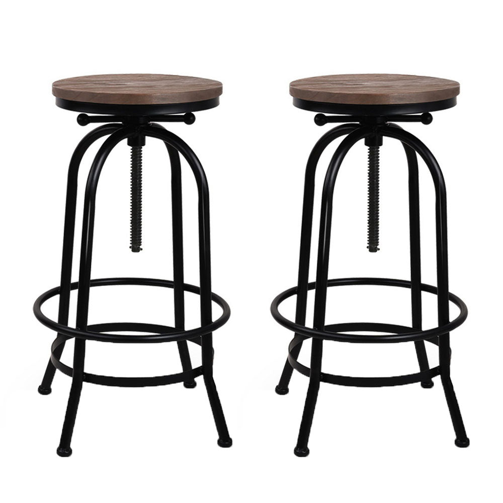 Upgrade Your Seating with the Modern Nessah Bar Stool - Featuring a Steel Footrest and Comfortable Seat Design with Height Adjustment - Perfect for Office, Kitchen, and Home Decor