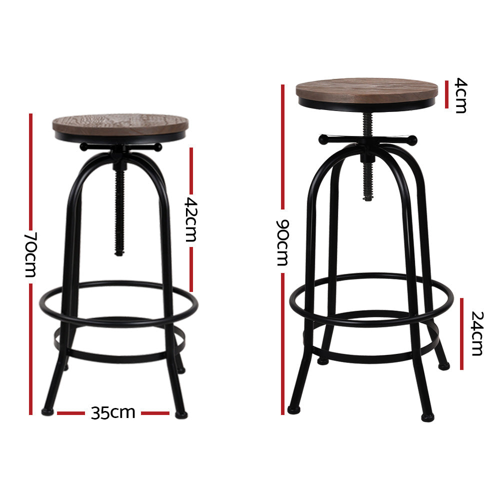 Upgrade Your Seating with the Modern Nessah Bar Stool - Featuring a Steel Footrest and Comfortable Seat Design with Height Adjustment - Perfect for Office, Kitchen, and Home Decor