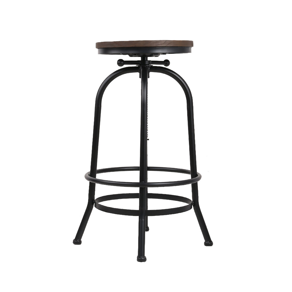 Upgrade Your Seating with the Modern Nessah Bar Stool - Featuring a Steel Footrest and Comfortable Seat Design with Height Adjustment - Perfect for Office, Kitchen, and Home Decor