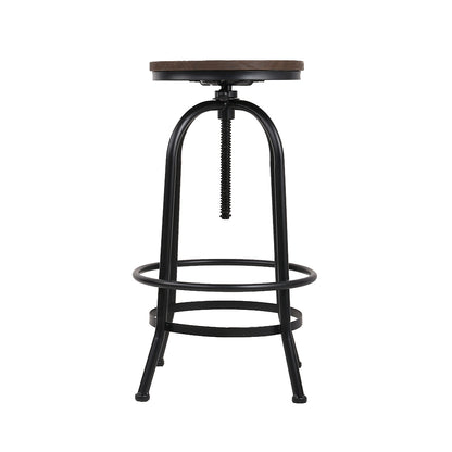 Upgrade Your Seating with the Modern Nessah Bar Stool - Featuring a Steel Footrest and Comfortable Seat Design with Height Adjustment - Perfect for Office, Kitchen, and Home Decor