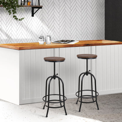 Upgrade Your Seating with the Modern Nessah Bar Stool - Featuring a Steel Footrest and Comfortable Seat Design with Height Adjustment - Perfect for Office, Kitchen, and Home Decor