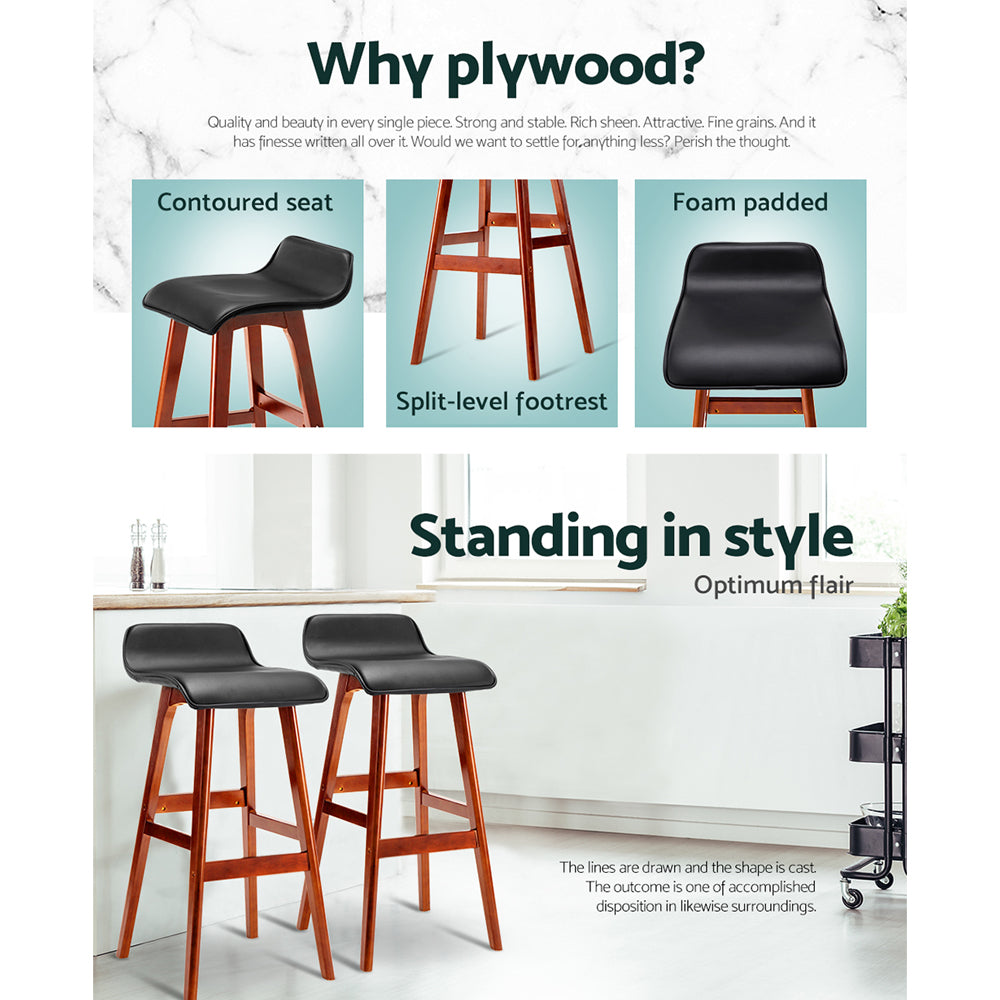 Sliva Bar Stool - a stylish and comfortable bar stool featuring a smooth plywood frame, PU leather upholstered seat, cascading footrest, and heavy-duty fixings. Perfect for home bars, kitchens, or commercial spaces.  Tags: #barstool #furniture #interiordesign #homebar #commercialdesign