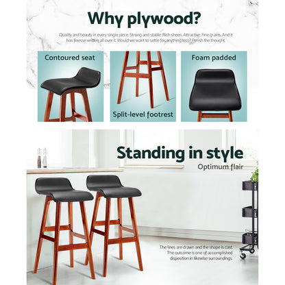 Sliva Bar Stool - a stylish and comfortable bar stool featuring a smooth plywood frame, PU leather upholstered seat, cascading footrest, and heavy-duty fixings. Perfect for home bars, kitchens, or commercial spaces.  Tags: #barstool #furniture #interiordesign #homebar #commercialdesign