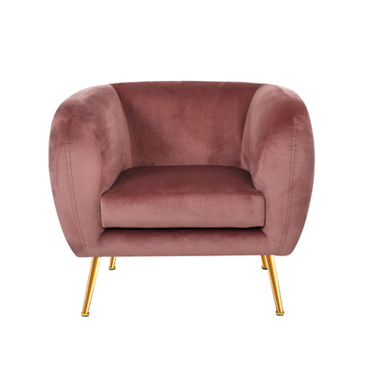 Armchair Lounge Sofa Arm Chair Accent Chairs Armchairs Couch Velvet Pink