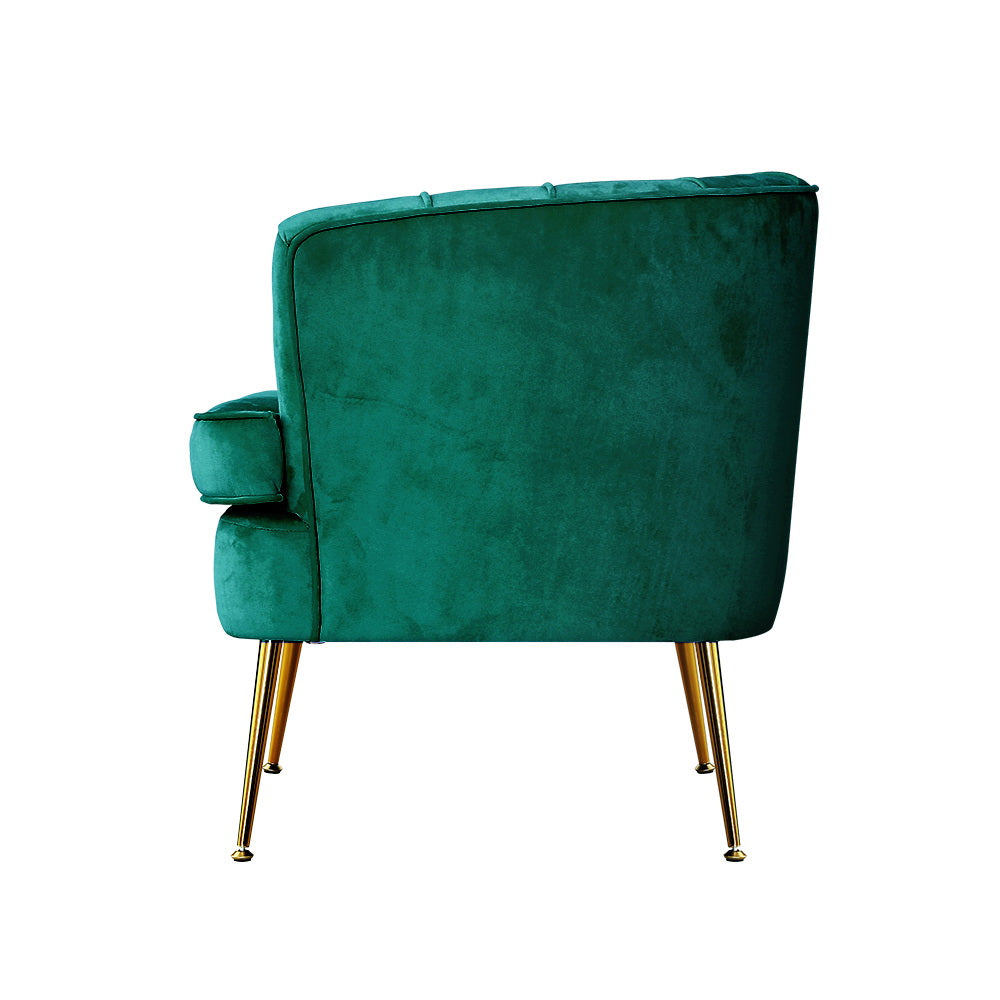 Armchair Lounge Accent Chair Armchairs Sofa Chairs Velvet Green Couch